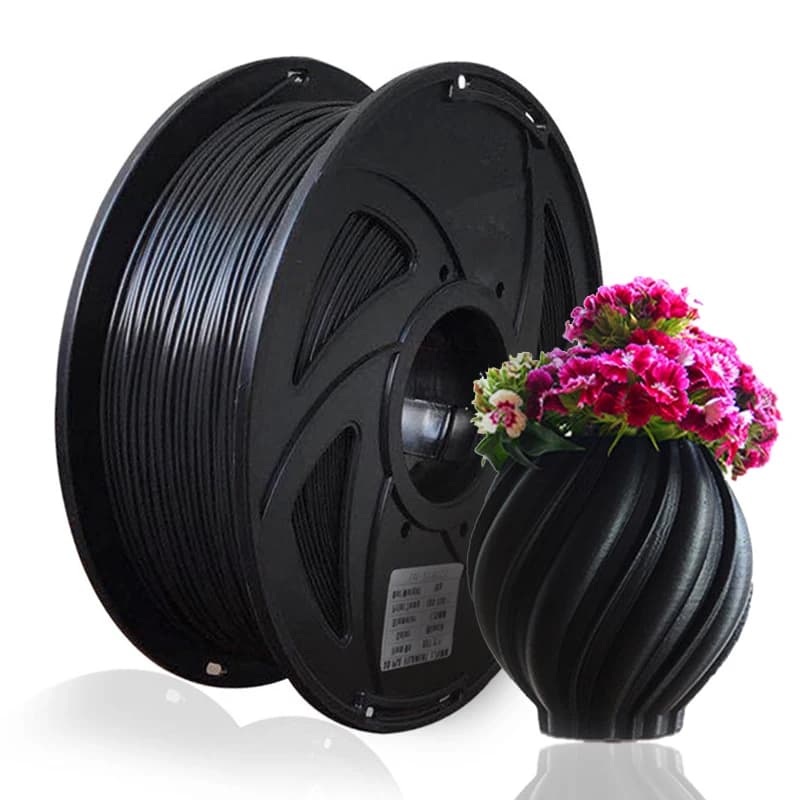 EasyThreed 1.75mm Filament PLA 3D Printing Material 3D Printer Color Black Embroidery Stereoscopic Modeling No pollution