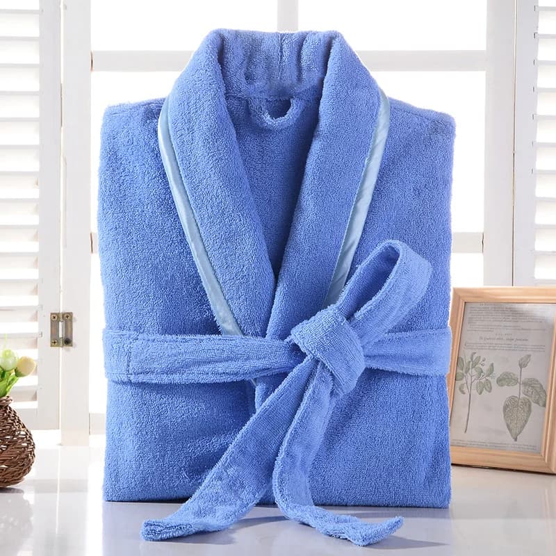 100% cotone spugna spugna vestaglia amanti hotel vestaglia solido uomini e donne vestaglia accappatoio morbido pigiama maschile e femminile casual homewear