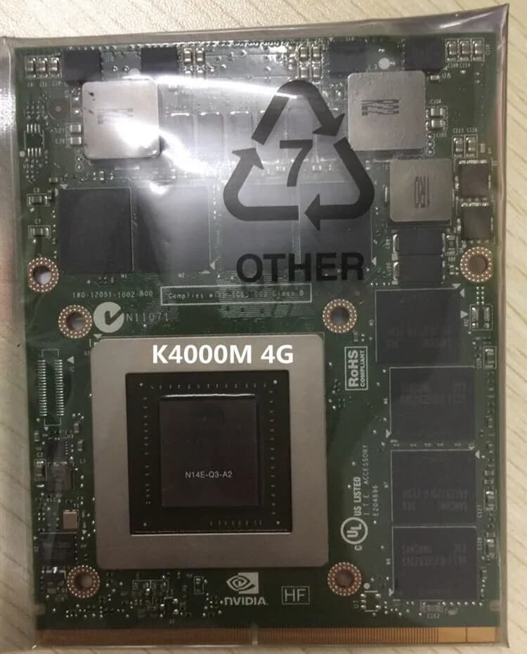 PER K4000M K 4000M Video VGA Scheda grafica IMAC A1312 4GB 05DGTT 5DGTT Per Il Computer Portatile DELL M6700 M6600 M6800 HP 8770W 8760W
