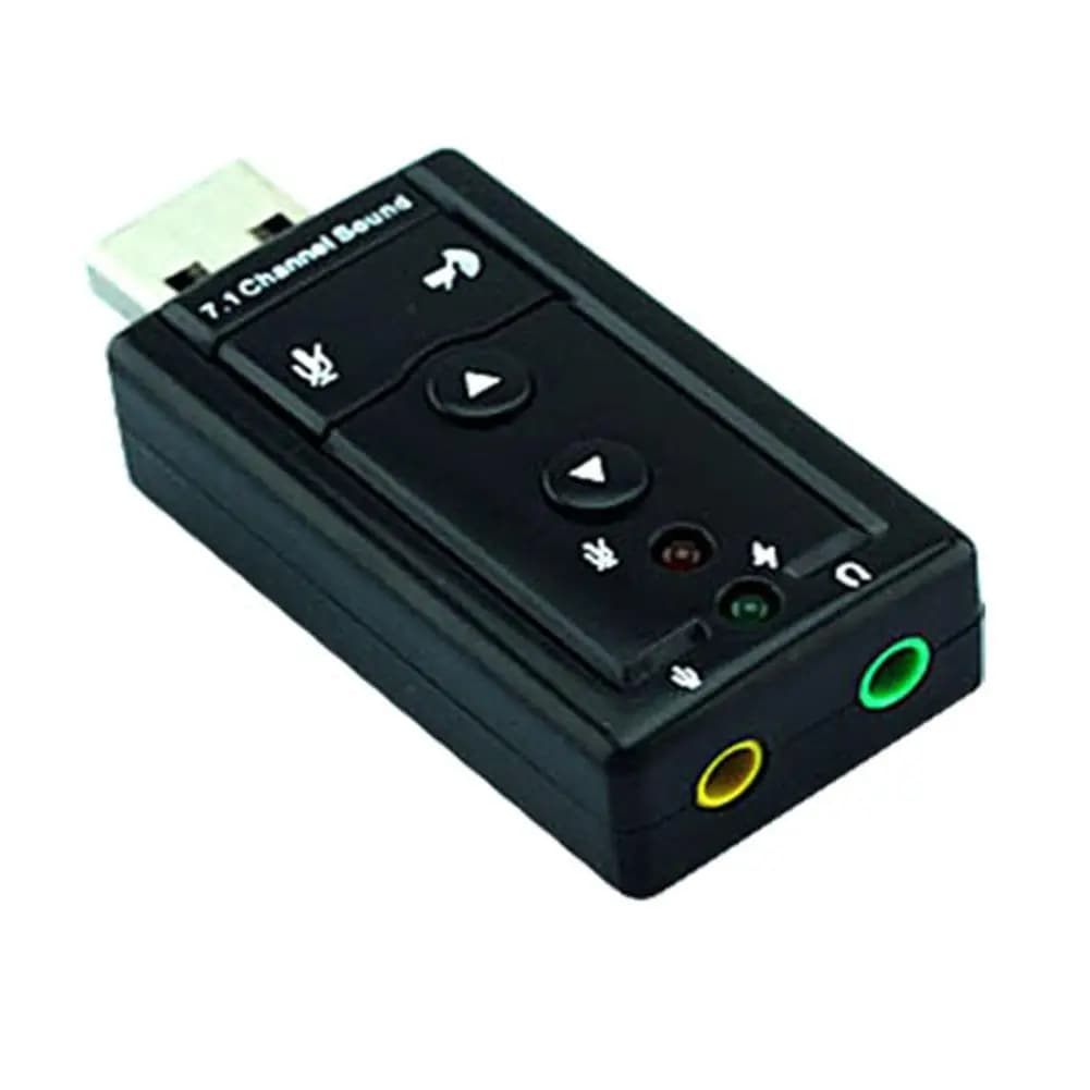 Nuovo Portable USB 2.0 External Scheda Audio Virtuale A 7.1 Canali Audio Stereo Adattatore USB 2