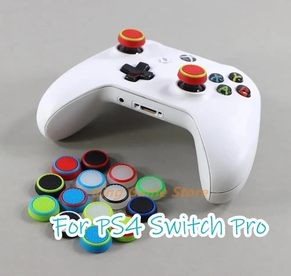 2 pz/lotto Accessorio di Gioco Protezione In Silicone Thumbstick Grip Caps per PS4 PS3 per PS5 per Xbox 360 per Xbox one Controller di Gioco