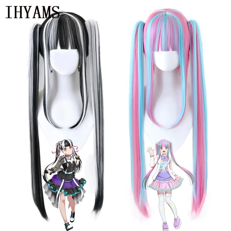 Pareo Nyubara Reona Parrucca Due VersioniBanG Sogno! RAISE A SUILEN RAS Cosplay Capelli sintetici da donna Bandori Pareo Parrucca cosplay + cappuccio