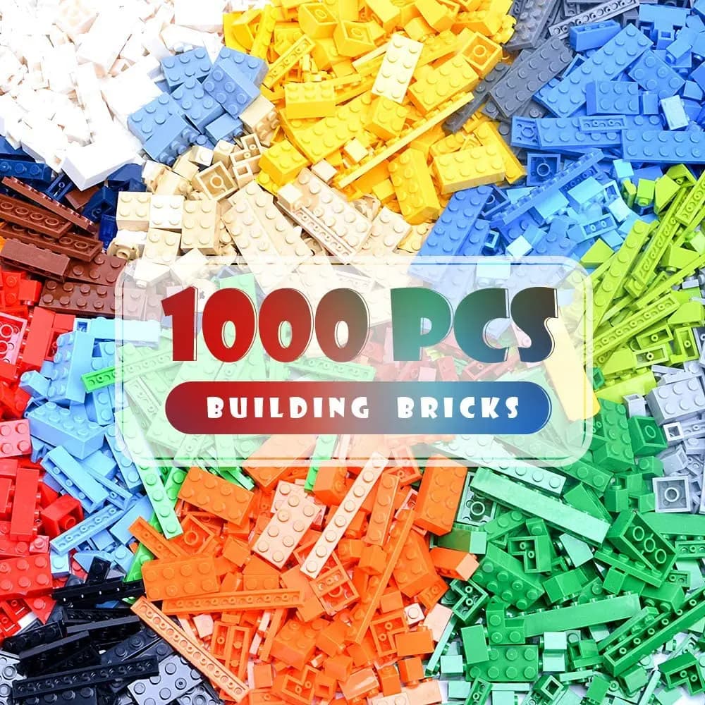 1000/500/300 pz piccole particelle di mattoni oltre 10 dimensioni classico educazione precoce blocchi modello sfuso figure giocattoli per bambini