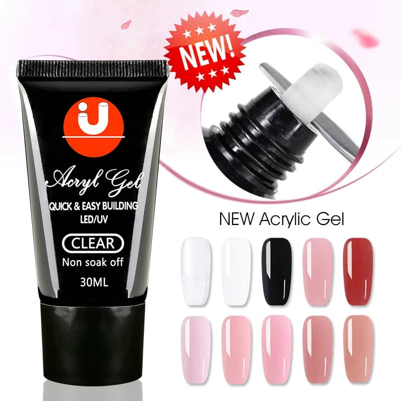 Ultimo gel acrilico 30g gel per unghie poli gel semipermanente per estensione poligene gel acrilico smalto per unghie manicure costruttore uv Gellac