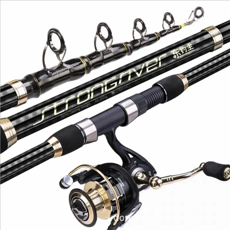 Canna da Pesca ZZ93 STRONG RIVER Reverse Cross Spiral X in Fibra di Carbonio 2.1m 2.4m 2.7m 3m 3.3m 3.6m 3.9m 4.2m 4.5m 5.4m Senza Mulinello
