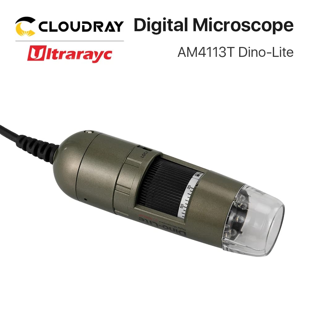 Ultrarayc Original Dino-lite AM4113T Set di staffe per microscopio digitale Supporto MS35B 8 LED Light 200X Ingrandisci