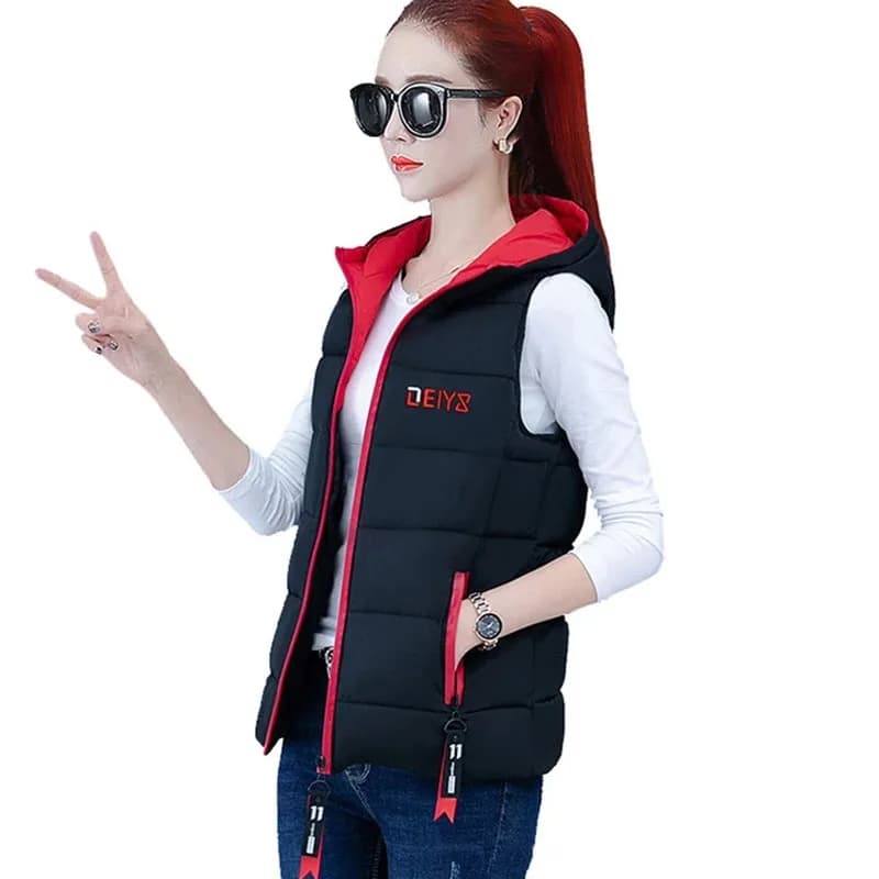 Capispalla autunno inverno piumino in cotone donna giacca corta capispalla 2022 New Fashion All-Match gilet senza maniche gilet donna cappotto 3XL
