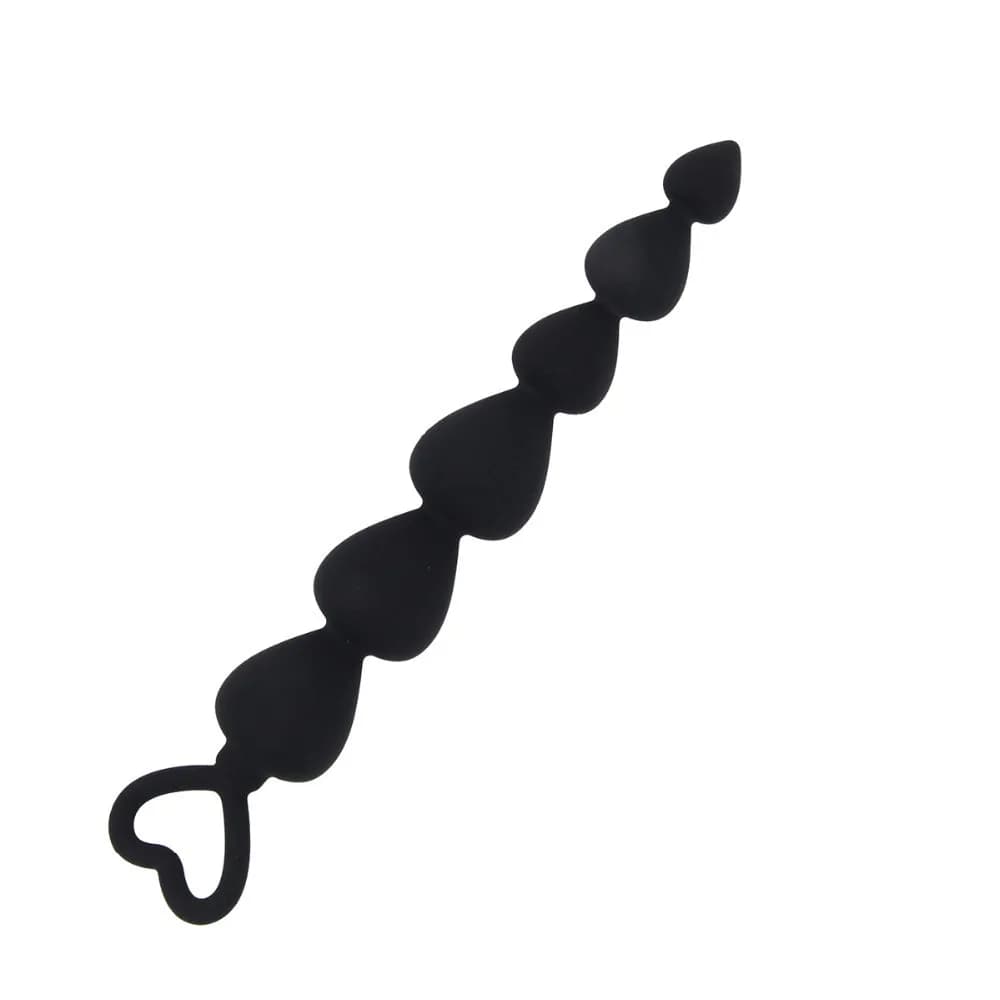 6 perline anale Silicone Butt Plugs Ball Ass Massage anale Butt plug dilatatore spina anale lunga giocattoli sessuali per adulti per uomini Gay donna