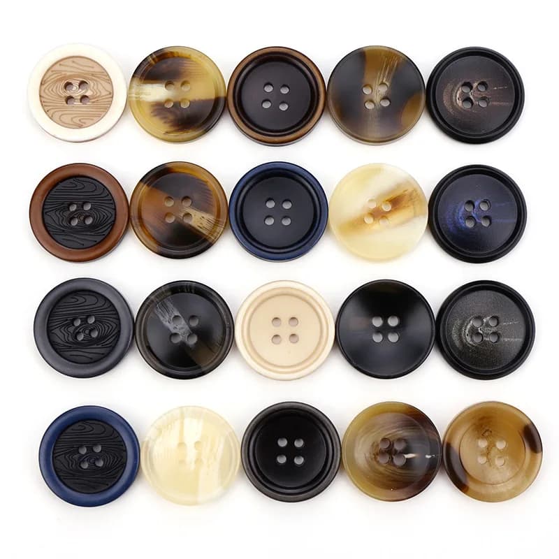20 pz 4 Fori Bottoni In Resina Cucito Scrapbooking Camicia Giacca Vestito Cappotto Abbigliamento Accessori Fatti A Mano Creazione di Carte Decor 15-25mm