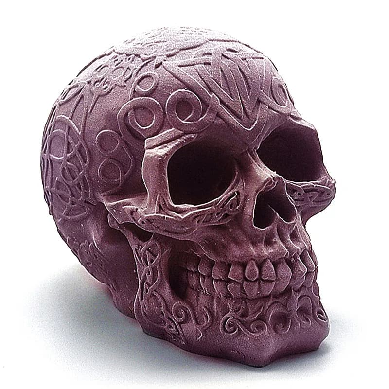 Silicone mold exquisite pattern pattern skull diy making candle soap resin model chocolate cake mold