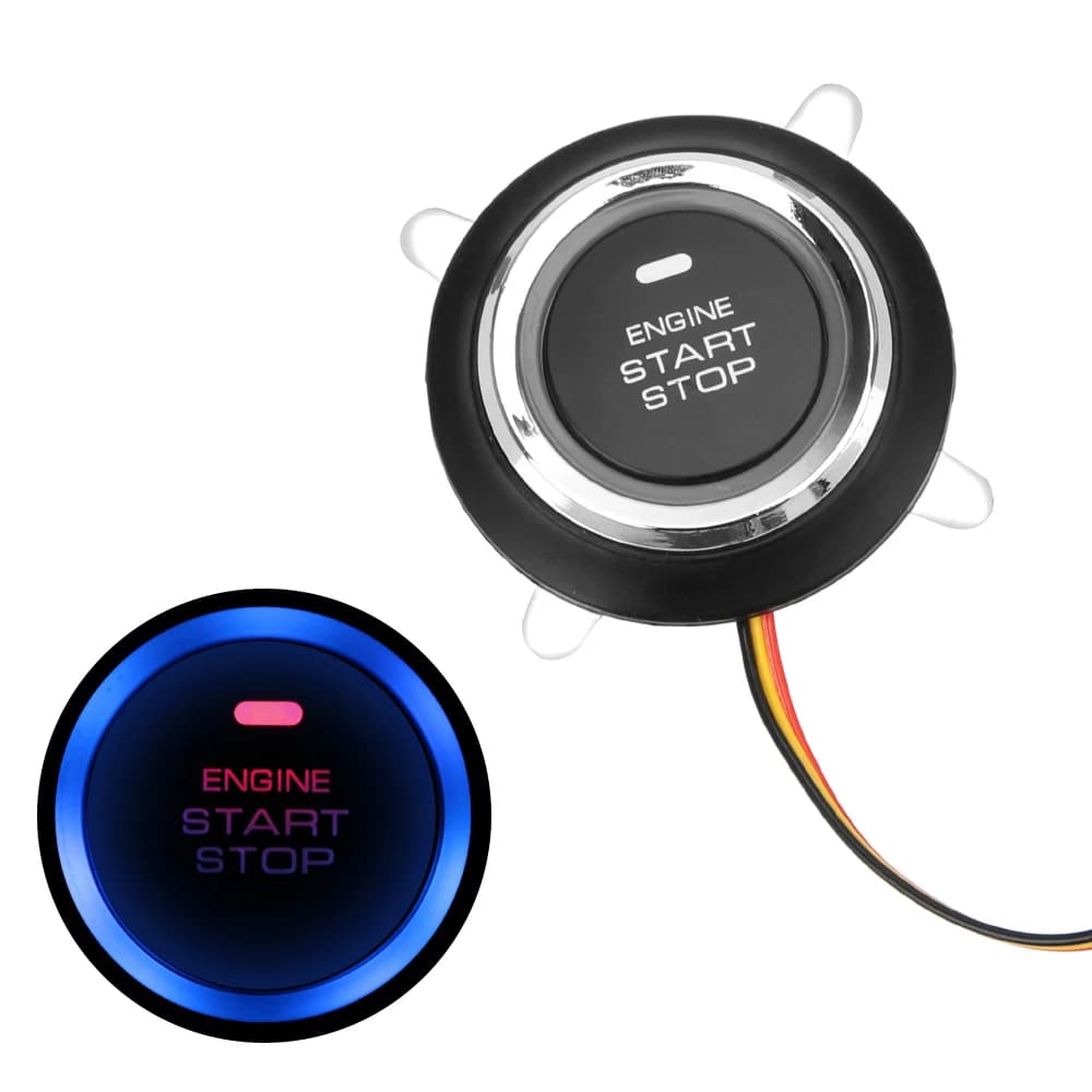 Interruttore di avviamento dell'accensione di ingresso 12V Universal Auto Car Engine Start Stop pulsante Car-styling