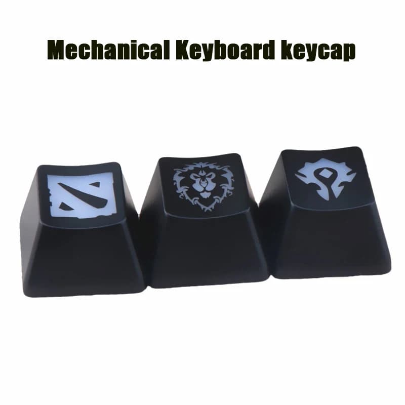 1PCS Custom ABS Backlit Keycap Covers for World Of Warcraft DOTA Gaming Key Cap for Mechanical Keyboard Covers R4 Height