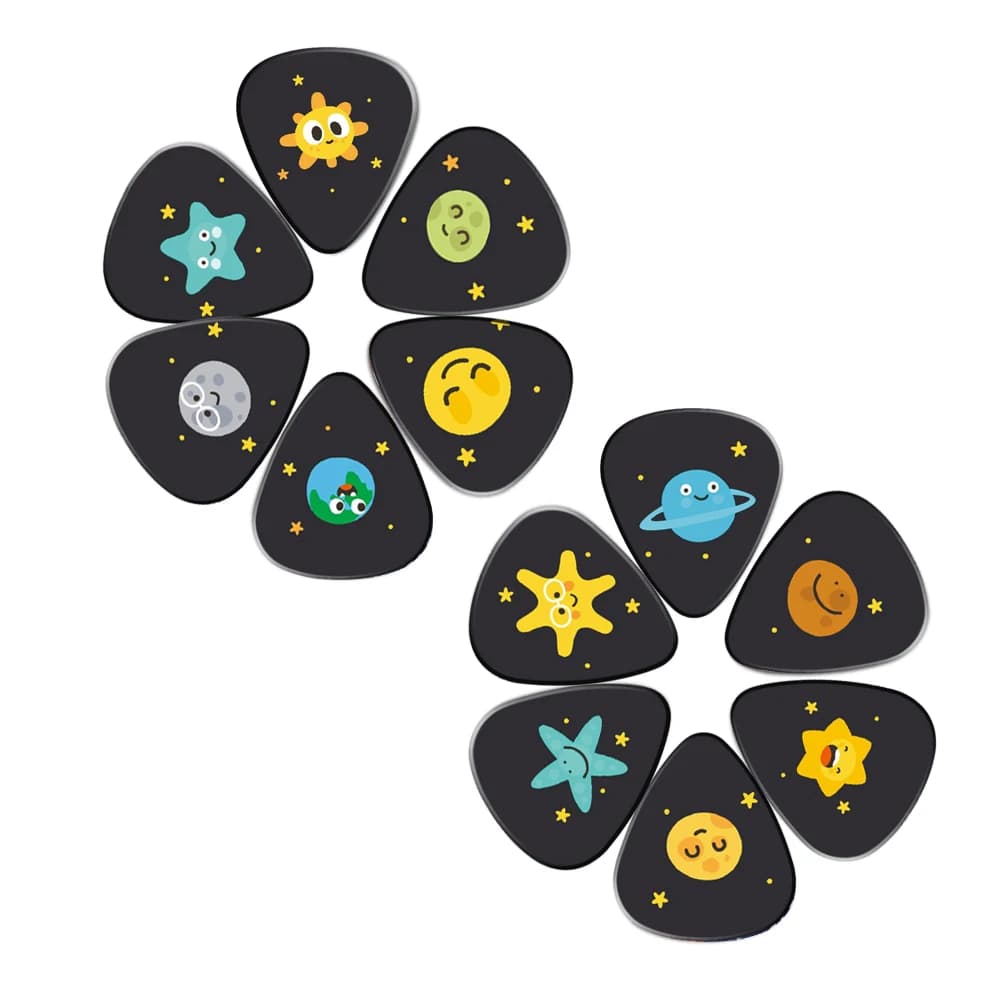 SOACH 10 pz/lotto 1.0mm di spessore cartone animato vastezza universo stella plettri per chitarra modello tracolla per chitarra parti di chitarra chitarra Acc