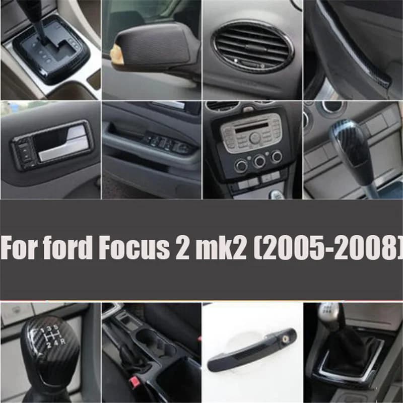 Accessories for styling of the car Air socket Water cup holder AC panel Interior decorative case for Ford Focus 2 mk2 2005-2008