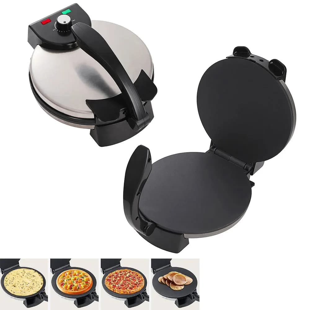 220V 2000W / 650W cucina elettrica Crepe Maker Paratha Chapati pane piatto Pizza Tortilla Maker utensili da cucina apparecchio Bakeware
