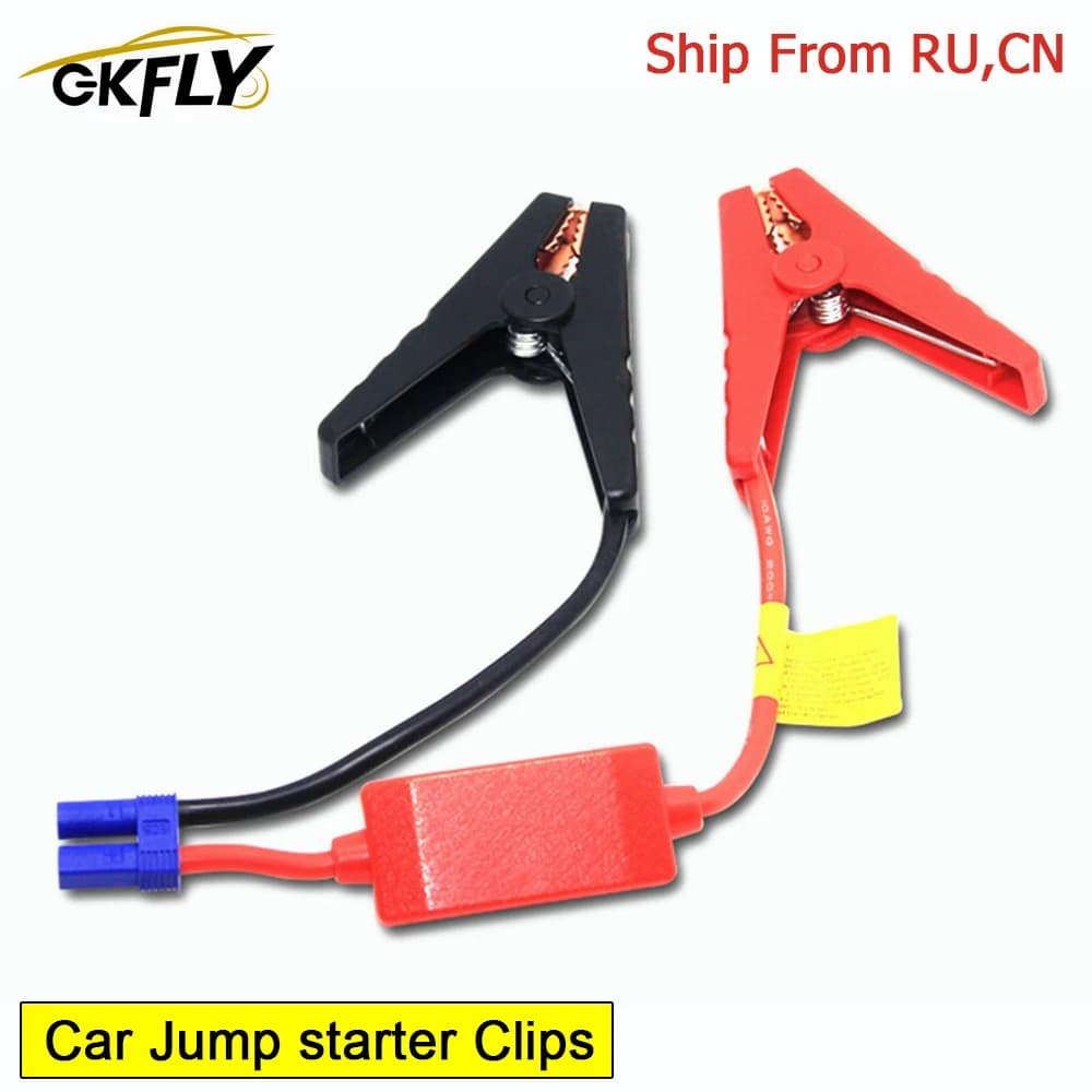Morsetti GKFLY per avviamento auto, cavi di emergenza per batteria, morsetti a coccodrillo per avviamento auto e camion