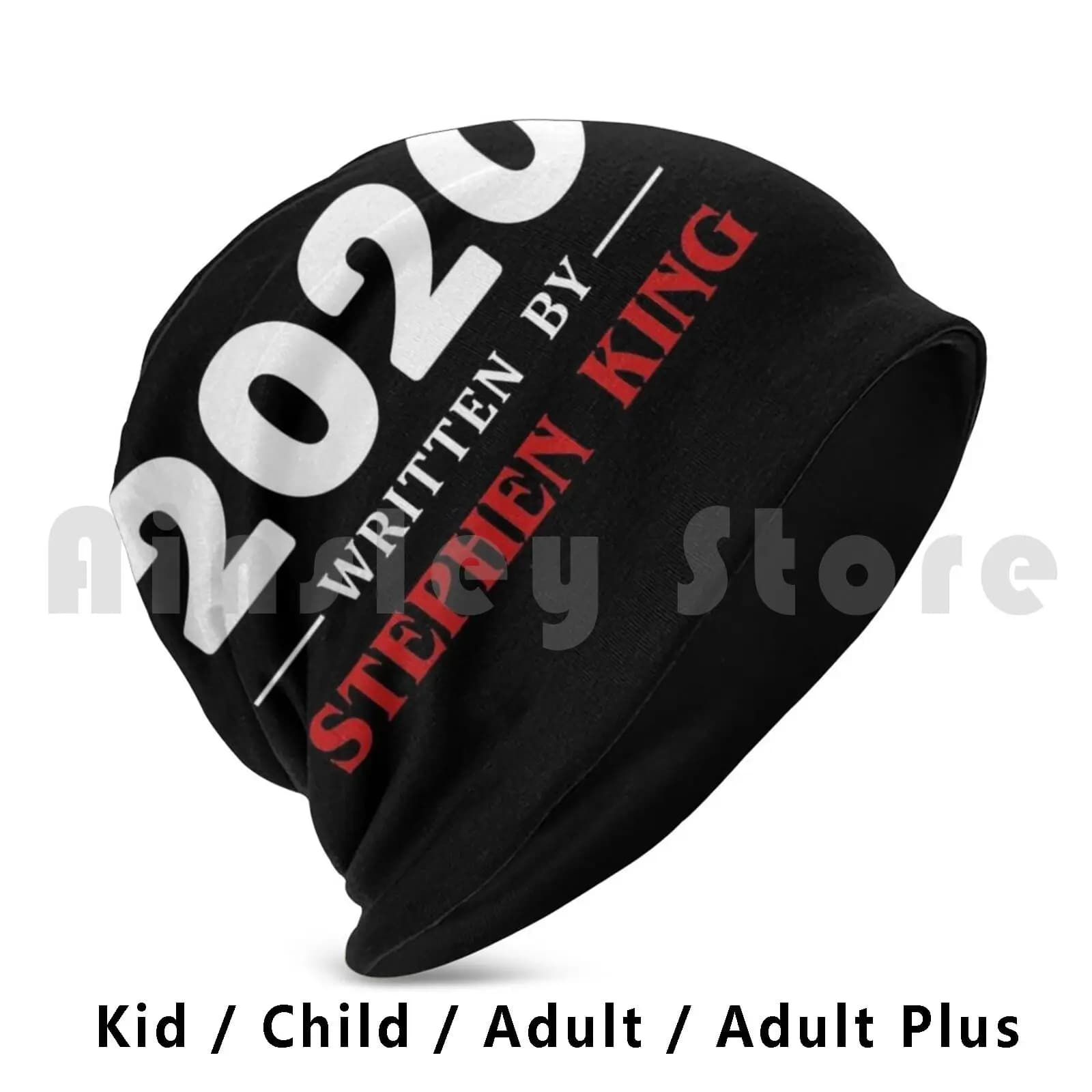 2021 Scritto da Stephen King Beanie Berretto di copertura Cuscino con stampa fai-da-te 2021 Scritto da Stephen King 2021 2021 Quarantena 2021