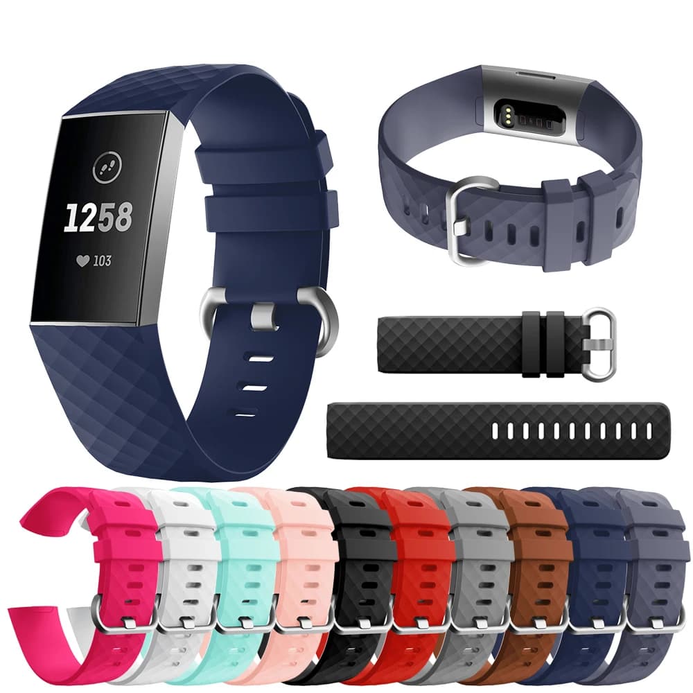 For Fitbit Load 3 frontier/classic In Silicone Spare Strap Wrap For Fitbit Load 3 smart watch wristband accessories