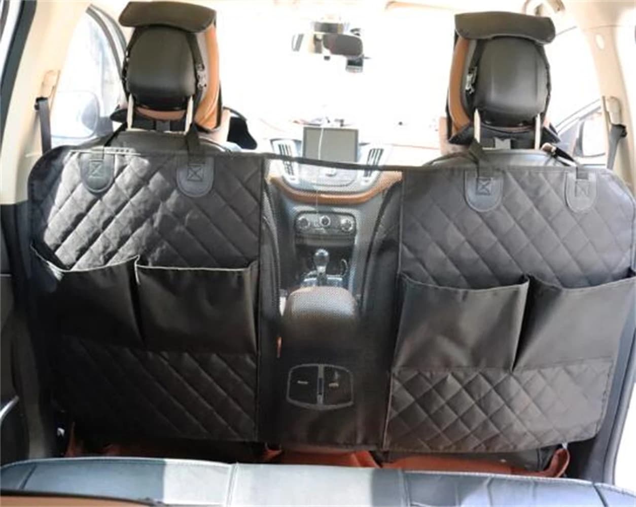 Nuovo arrivo auto sedile posteriore multi-tasca borsa portaoggetti supporto organizzatore gancio rete isolata per animali domestici
