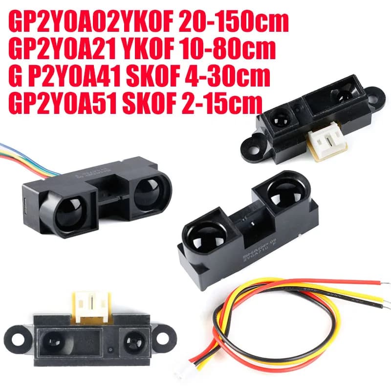 1 pz/lotto 20 20-150cm 10 10-80cm 4 4-30cm GP2Y0A51SK0F 2-15cm sensore di distanza a infrarossi