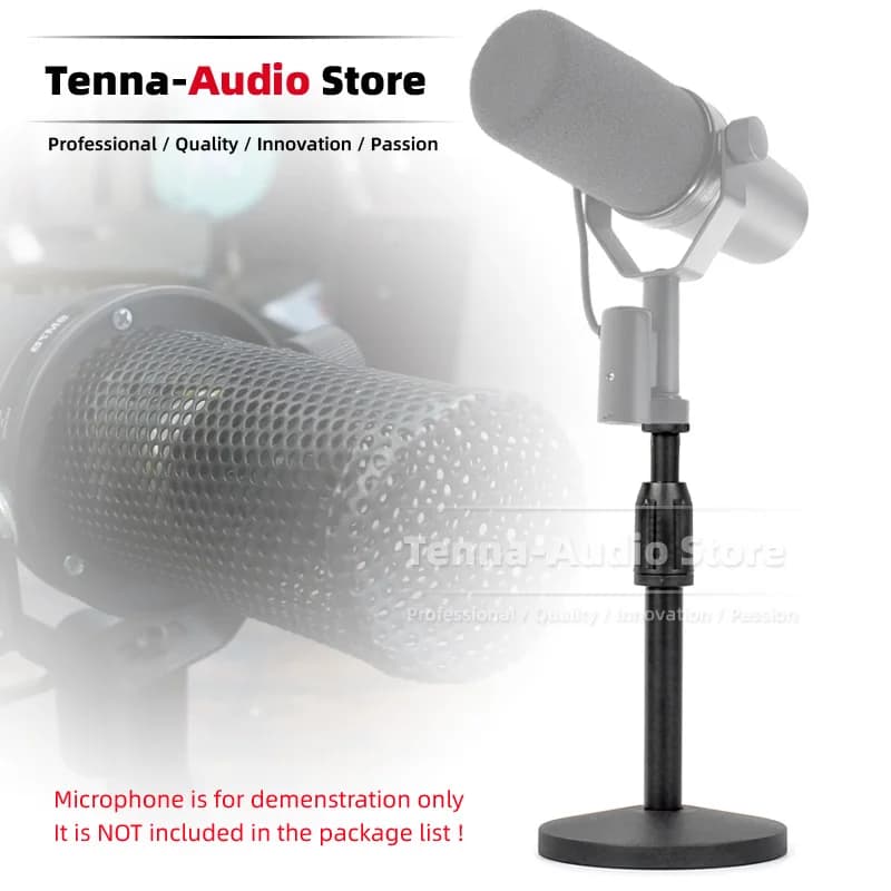 Table microphone rack support compatible with Shure SM7B SM 7B SM7 7 B SM7DB DB Table extension bracket