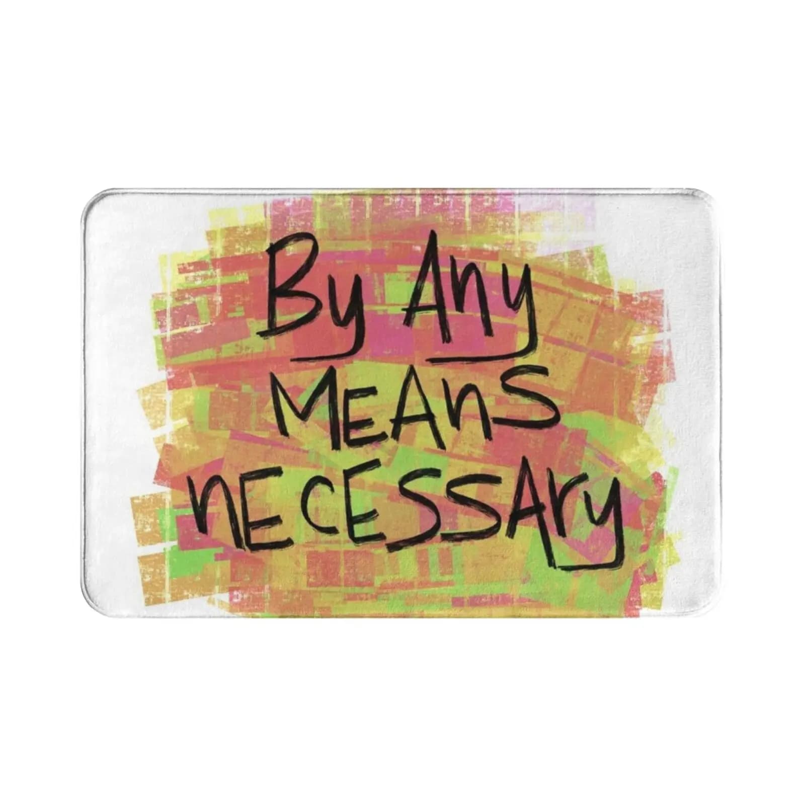 By Any Means Necessary Tappeto Tappetino Tappeto Cuscino Morbido Antiscivolo Malcolm X Quote Malcolmxitazione