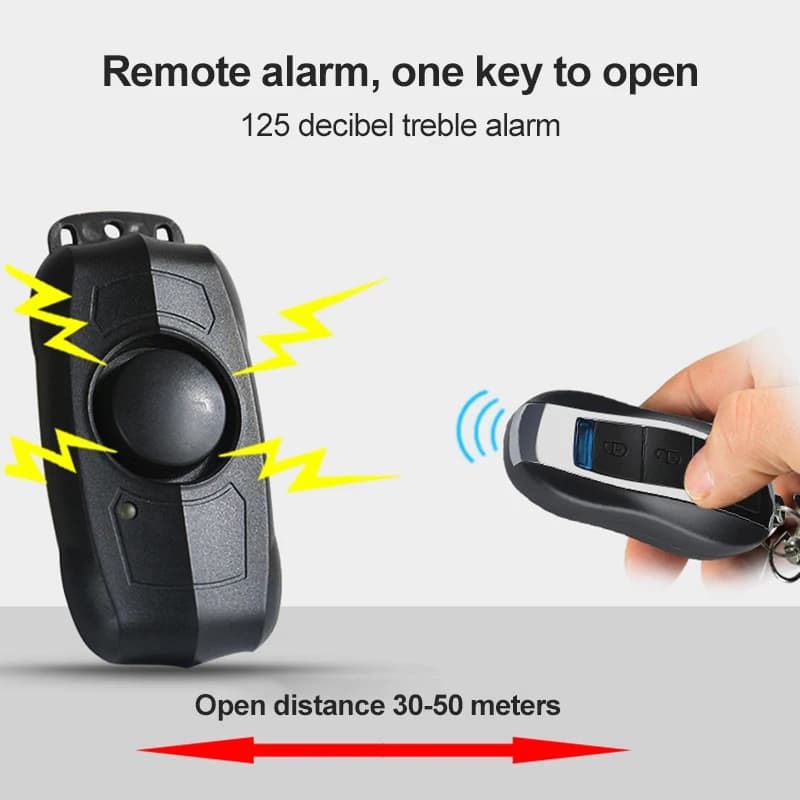 Allarme di sicurezza 150dB Wireless antifurto vibrazione Wireless moto bicicletta allarme di sicurezza impermeabile con telecomando