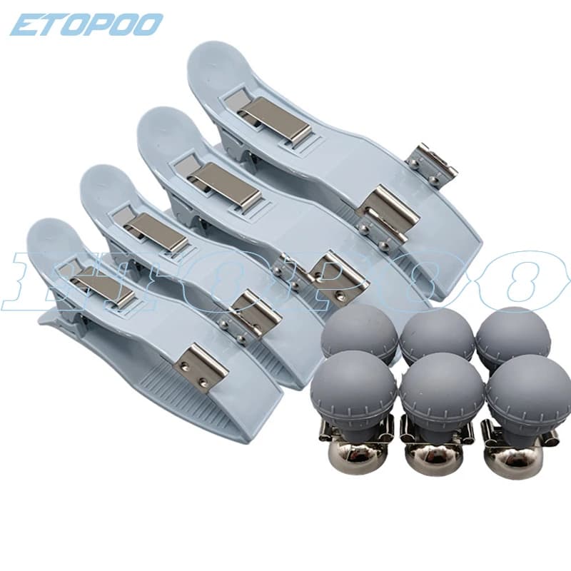 4 pz/set ECG EKG Elettrodo a clip per arti per adulti o bambini Pediatrico Applicare al monitor BCI Bionet Biolight Contec Datex Edan GE