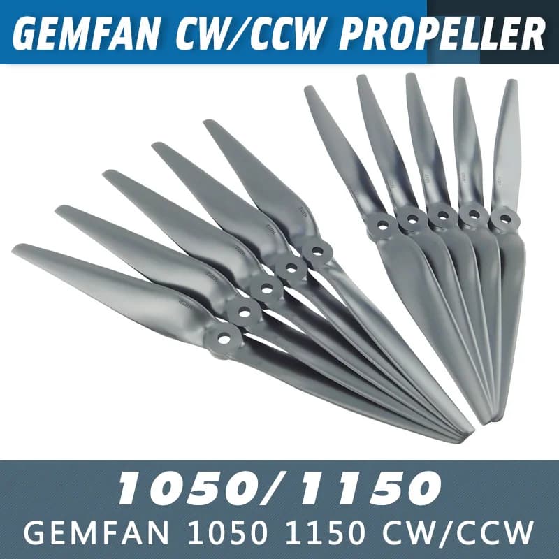 2Pair/4PCS Gemfan 1050 1150 CW/CCW Propeller Graupner For RC Multirotor RC Helicopter Multi Rotor UFO FPV Copter Plastic Props