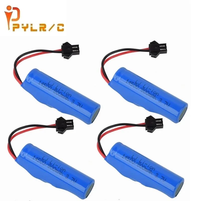 Batteria lipo originale 3.7v 800mah per JJRC C2 D828 parti di automobili RC 14500 SM-2P per RC Stunt Dump batteria per auto giocattoli accessori