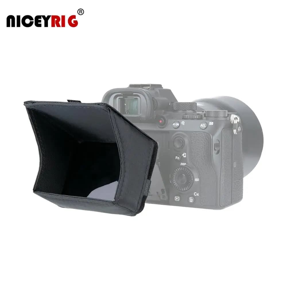 Niceyrig Per Sony A7 A7II A7III A9 Serie dedicata hood LCD Schermo di Nylon Mantice luce-peso hood per Sony telecamere