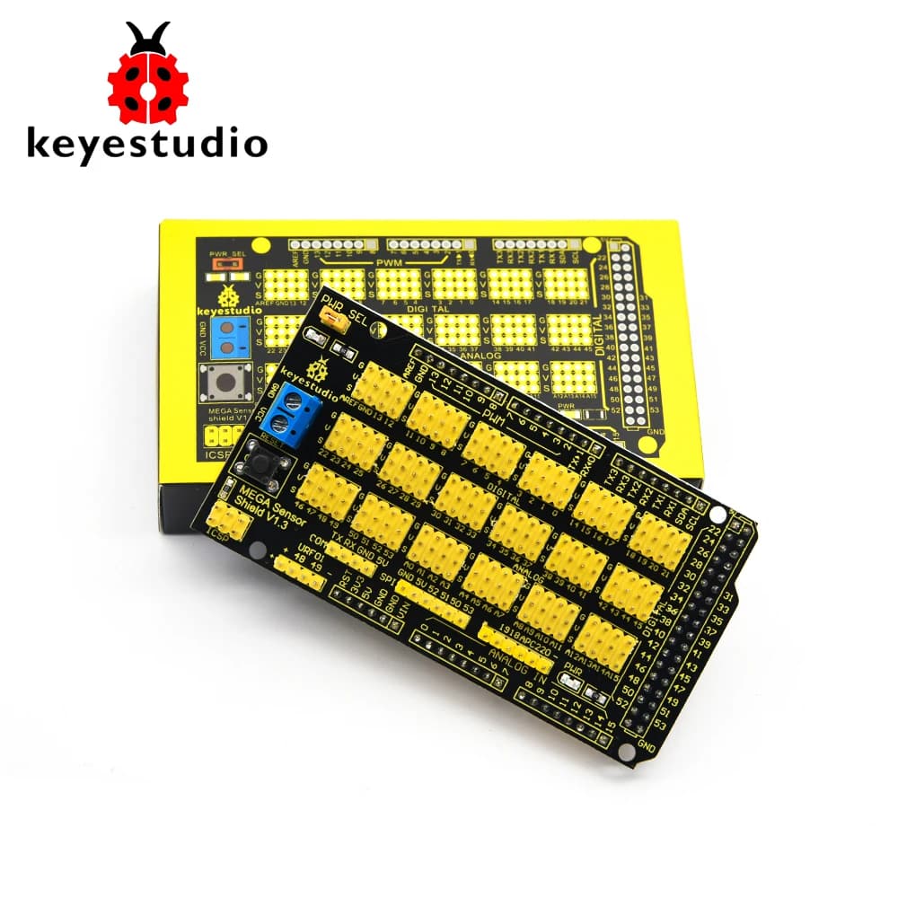 Confezione regalo Keyestudio MEGA Sensor Shield V1 per Arduino MEGA