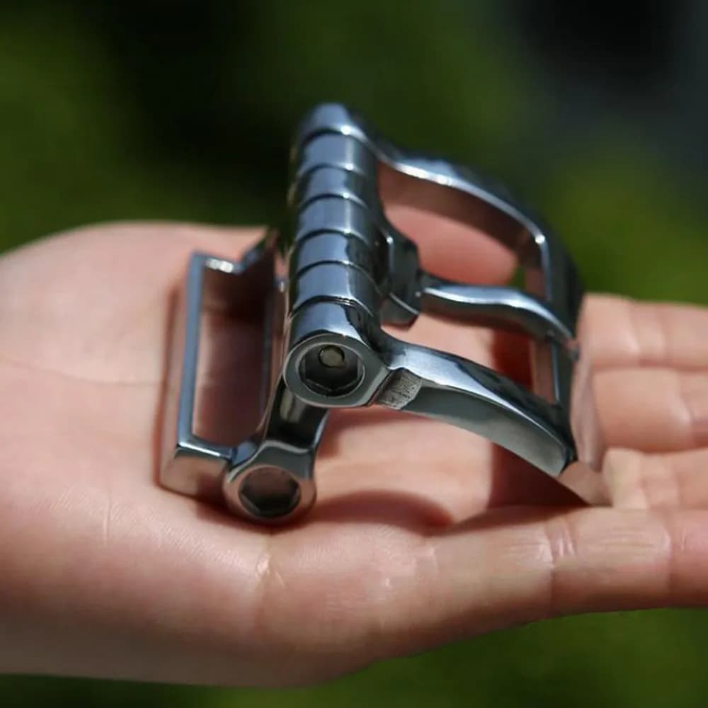 1 pz fai da te in acciaio inossidabile 40mm larghezza interna uomo artigianale in pelle fibbia per cintura tattica hardware metallo spazzolato solido jeans accesso cintura