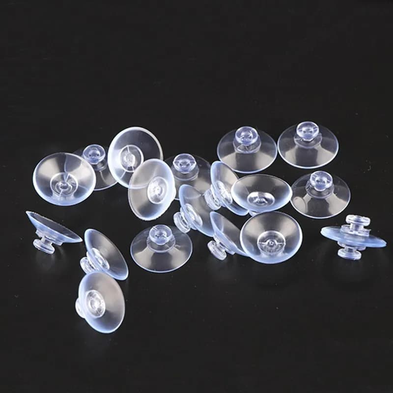 50-20mm Ventose trasparenti Ventose Testa a fungo Forte Ventose a vuoto Ganci Gancio Per la decorazione della finestra matrimonio Vetro dell'auto