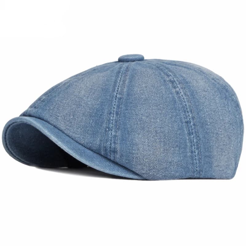 HT3777 Berretti Uomo Donna Berretto piatto Cappello Berretto in denim di cotone lavato Berretto vintage artista pittore Cappello berretto unisex berretto ottagonale