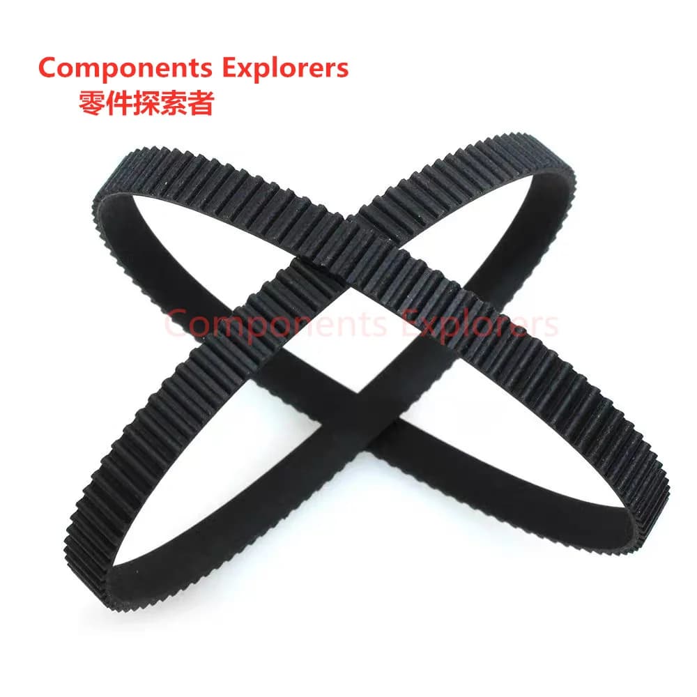 6mm GT2 Cinghia dentata ad anello chiuso in gomma 110 112 122 158 200 232 280 300 400 610 752 852 1220 1524mm Parti della stampante 3D sincrone