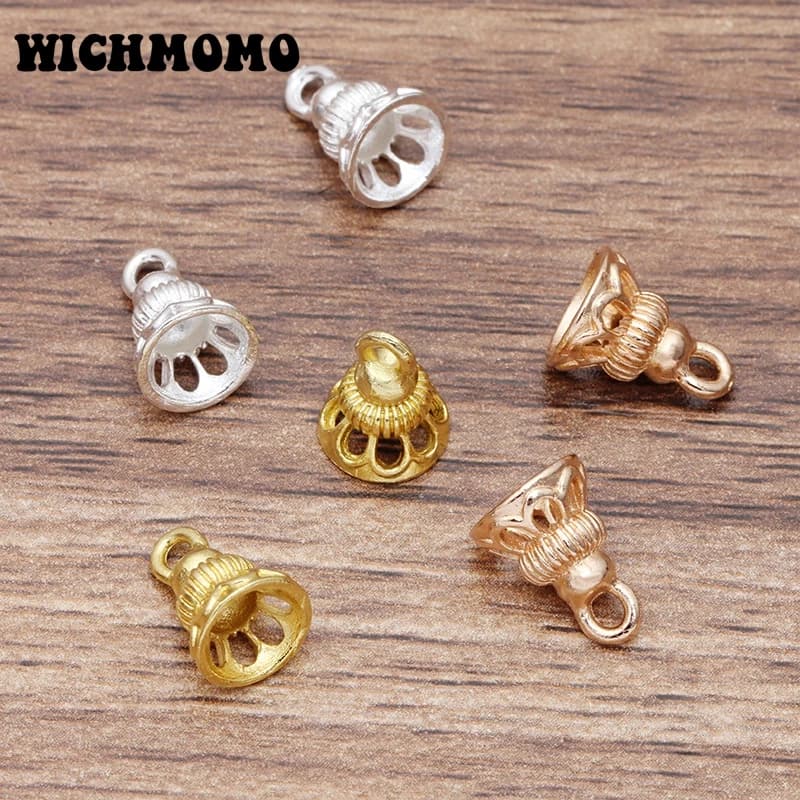 New 20 pcs/bag 11*8.5mm zinc alloy watch flowers shape beads end cap Charms pendants for DIY earrings jewelry accessories