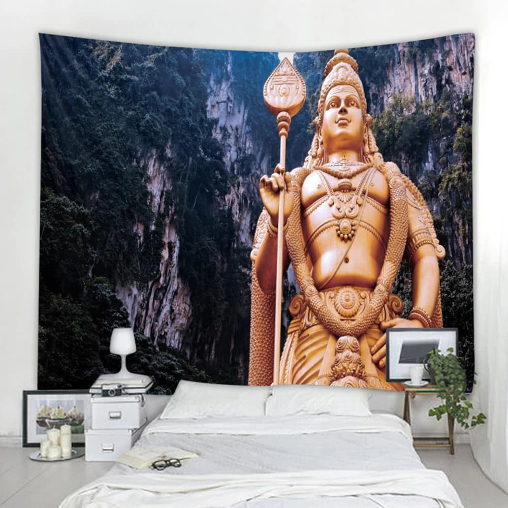 Indian Buddha meditating home decoration art tapestry hippie bohemian mandala hanging wall bedroom decoration wall decoration yoga mat
