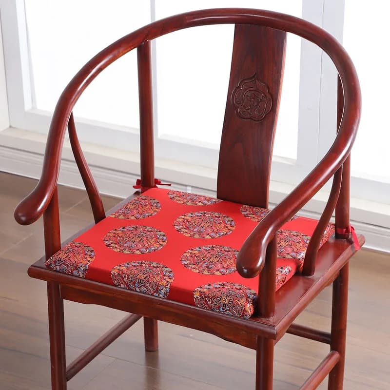 Cuscino per mobili in mogano cuscino per sedia da pranzo per la casa in legno massello classico cinese cuscino per sedia Taishi rimovibile e lavabile