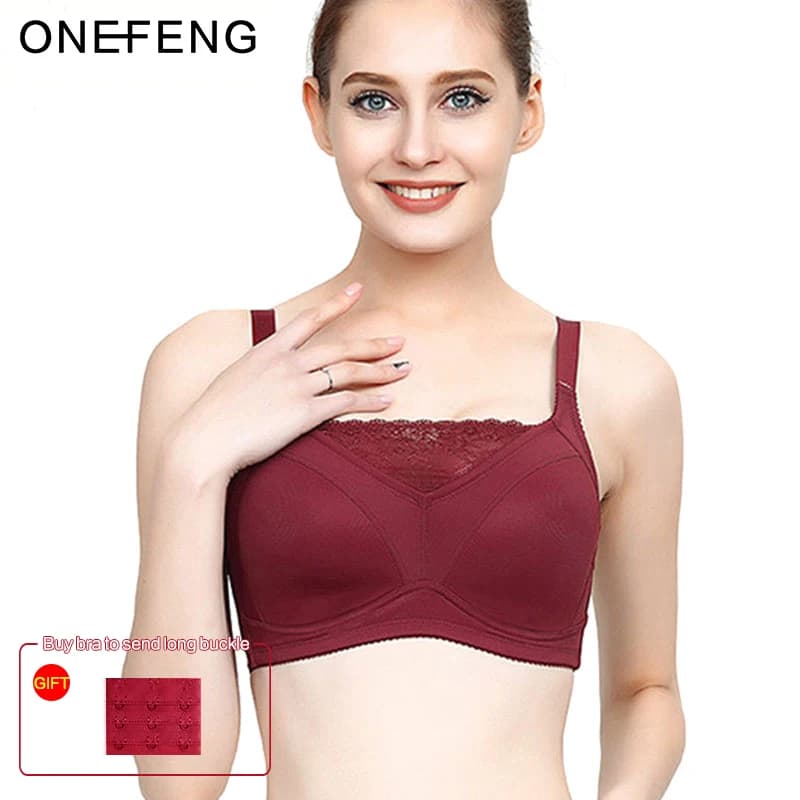 ONEFENG 6030 Mastectomy Bra Pocket Underwear for Silicone Breast Prosthesis Breast Cancer Women Artificial Boobs