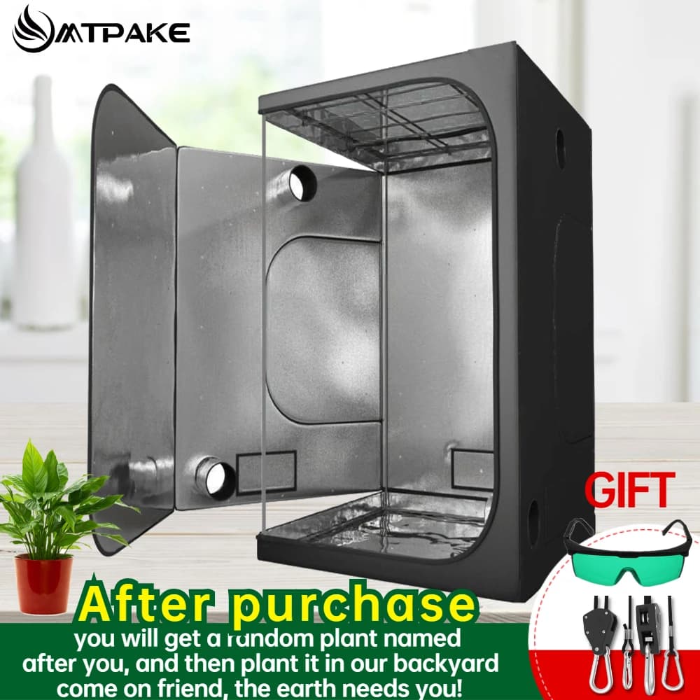 Grow Box 600D Indoor Hydroponic Plants Indoor Grow Tent for Indoor greenhouse for Garden Seeds and Flower Plants