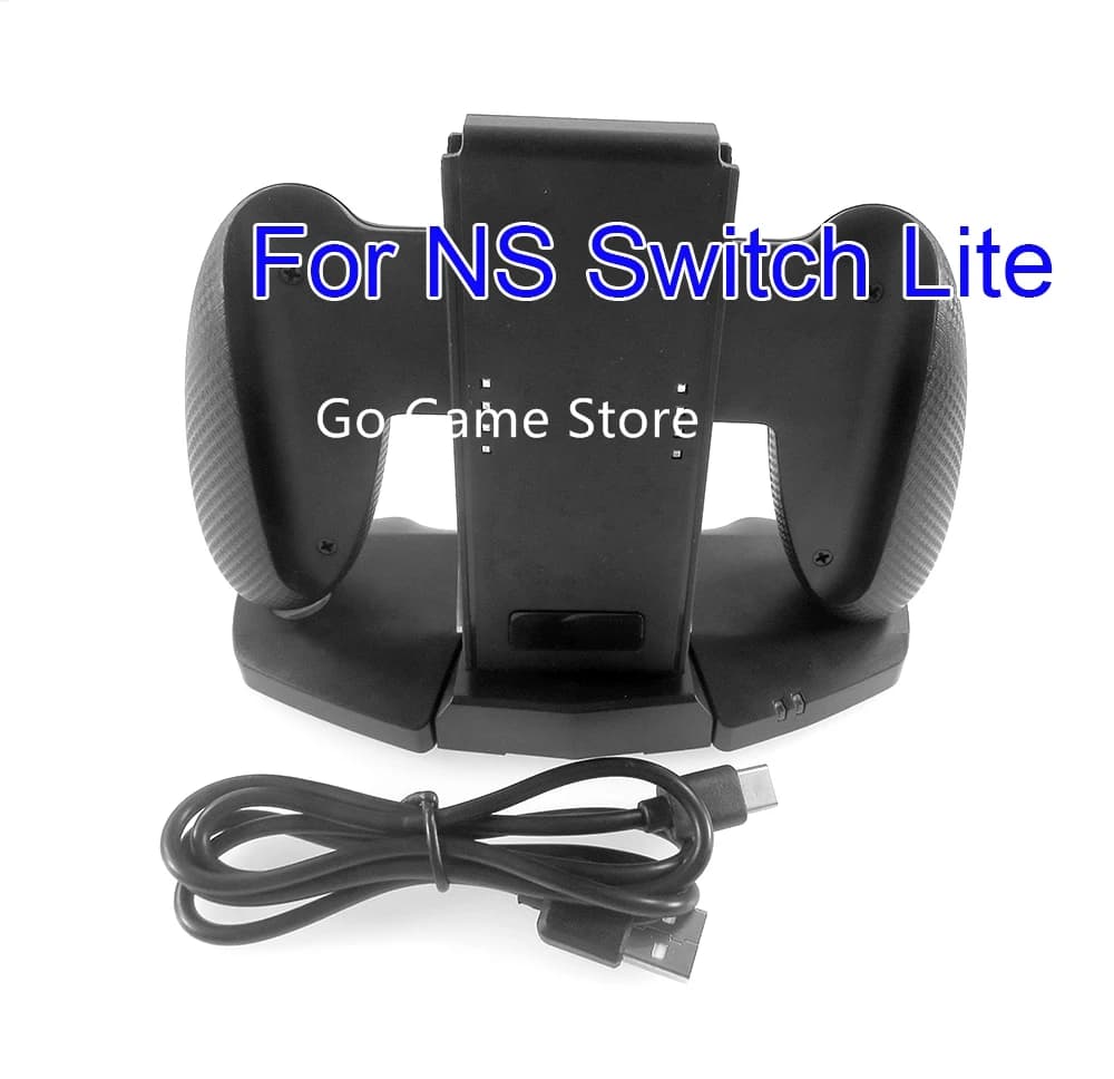 1pc Per NS Lite NS Pro Docking Station di ricarica Base di supporto per NS Switch Grip Supporto di ricarica Cavo USB
