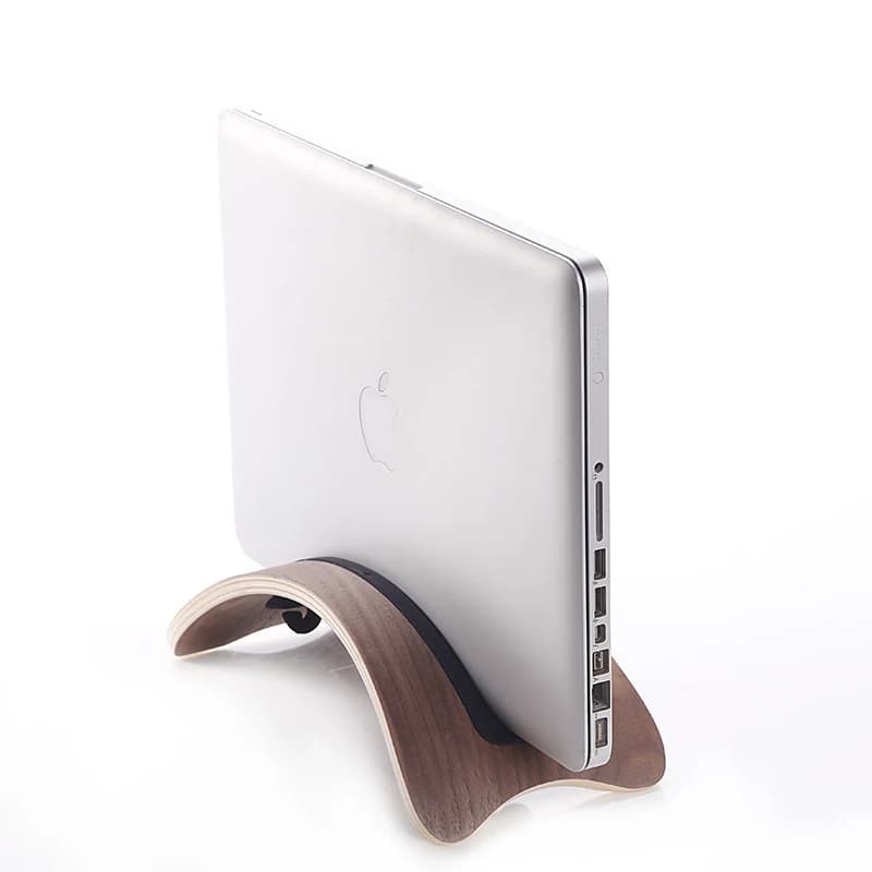 Supporto per laptop verticale in legno per Apple MacBook Air pro2025 m4 m4pro 14 16 Supporto per notebook con supporto salvaspazio