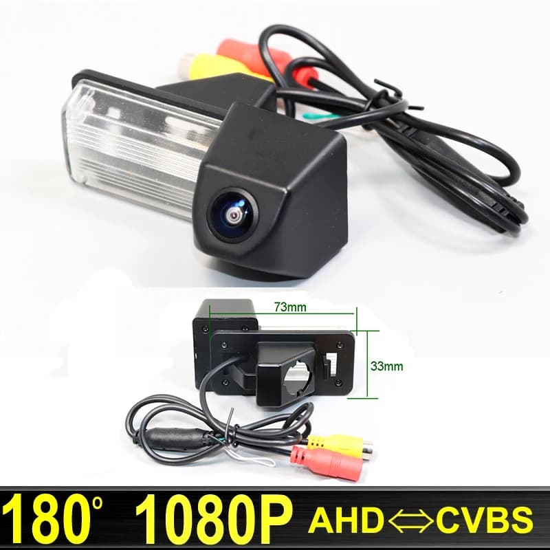 Telecamera di parcheggio per retromarcia per auto da 180 gradi HD 1080P AHD per Toyota Land Cruiser Visione notturna impermeabile