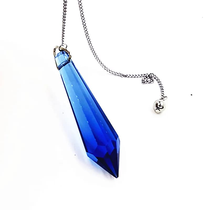 Ciondolo Chakra pendoli per rabdomanzia reiki guarigione cristalli di Vetro di fascini della collana filigrana del pendente Amuleto