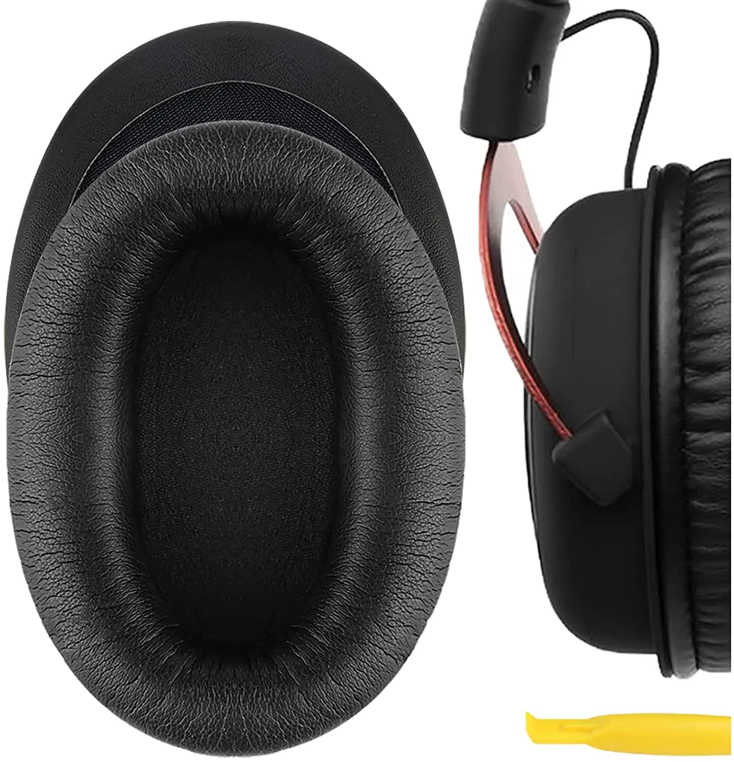 QuickFit Protein Leather Replacement Ear Pads for Kingston HyperX Cloud II Gaming Headphones Earpads, Headset Ear Cushion Repair