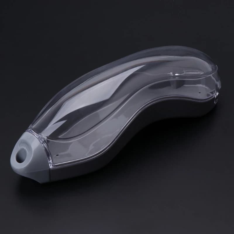 Unisex portable swim glasses transparent plastic case with waterproof anti-fog protection