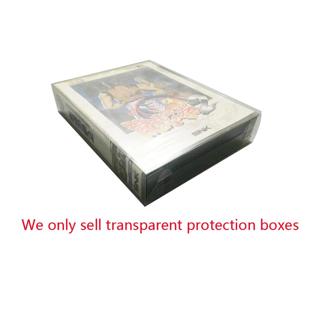 Scatola di immagazzinaggio di raccolta trasparente per console di gioco domestica SNAK per NEO-GEO aes Custodia in plastica Scatola di visualizzazione protettiva in PET