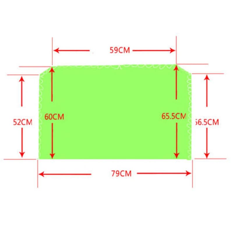 Nuovo supporto per copertura antipolvere per microscopio in plastica 790 mm x 550 mm x 520 mm