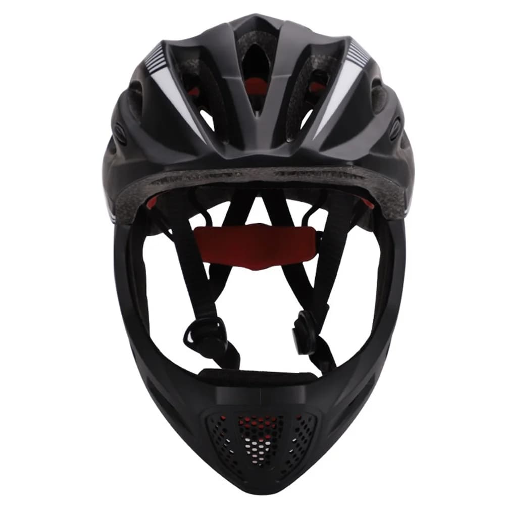 NUOVO LED Bambini Full Face MTB Casco da bici Equilibrio Bici Sport Sicurezza Bambini Caschi completamente coperti Downhill Scooter BMX Bambino 48-52 CM